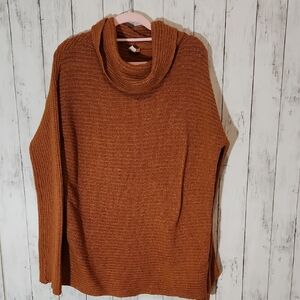 Pilcro Warm Rust Cowl Neck Sweater Size Small